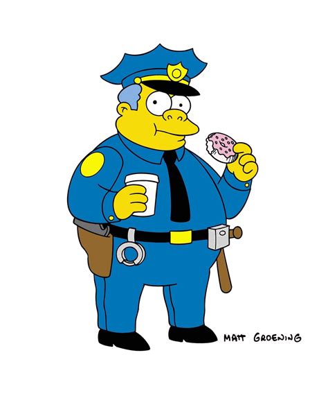 cop from simpsons|clancy wiggum simpsons.